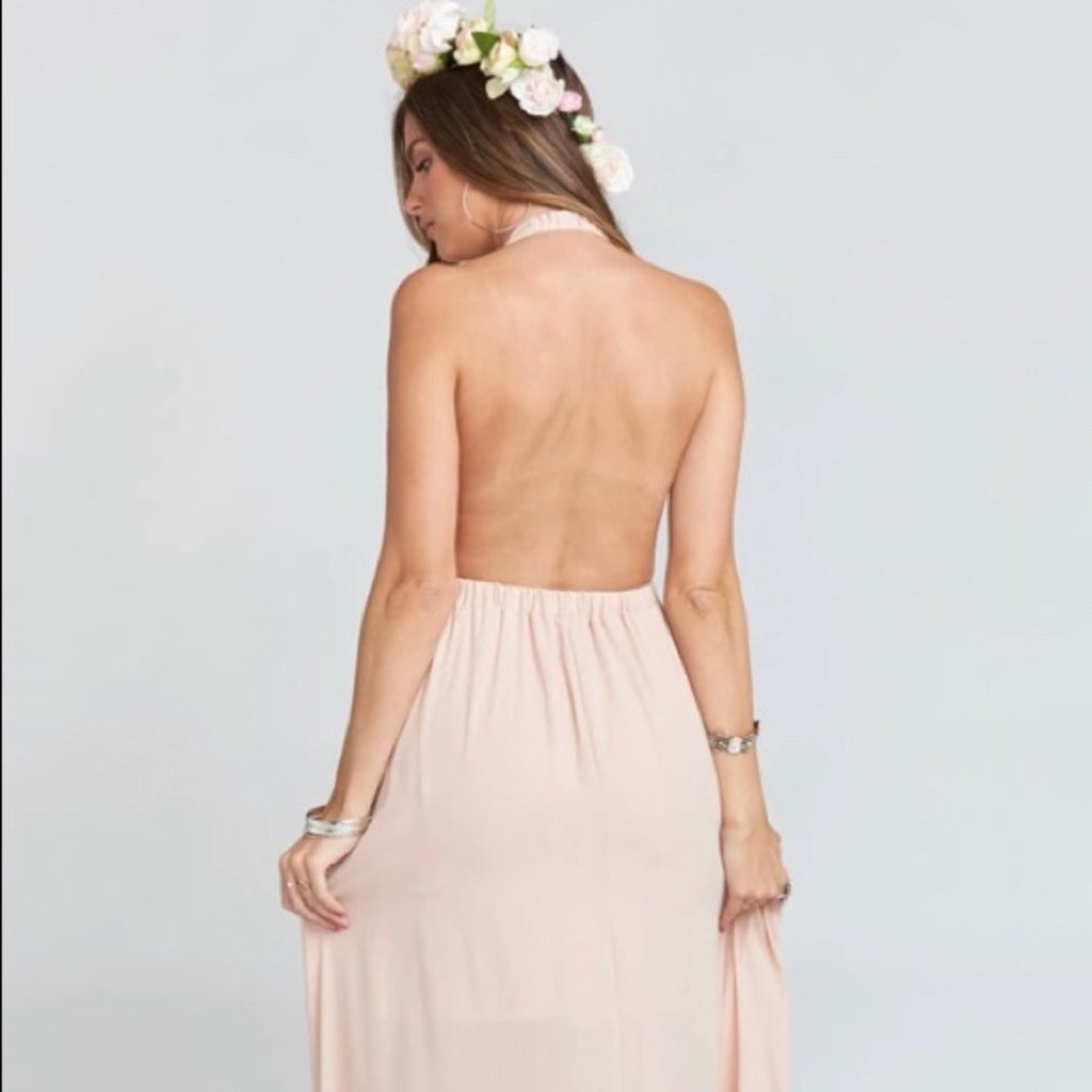 Show Me Your Mumu Luna Halter Maxi Dusty Blush - Picture 5 of 16